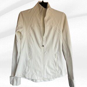 Lululemon Define Jacket Size 8 White Full Zip Athletic Jacket